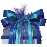 ROTH Schultütenschleife Blue Dabadu fertig gebunden in Blau |