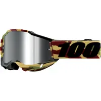 100% Accuri 2 Mission Crossbrille verspiegelt Beige/Schwarz/Braun/Grün Silber Verspiegelt