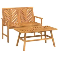 VidaXL 2-tlg. Garten-Lounge-Set Massivholz Akazie
