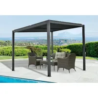 Floraworld Pergola mit Lamellendach 300 cm x 300 cm