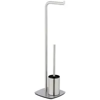 Wenko Stand WC-Garnitur Iria Edelstahl