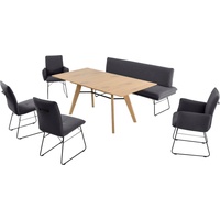 K+W Komfort & Wohnen Polsterbank 1 St.), Spitzkissenoptik, Sitzsteppung,