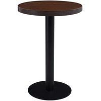 VidaXL Bistrotisch Dunkelbraun 60 cm MDF