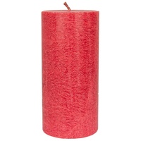 Kerzenfarm Hahn Stearin Stumpenkerze - rot 135x64mm