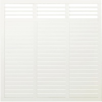 Plus Sichtschutzelement 180 x 180 cm Weiß/Holz