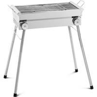 Royal Catering Holzkohlegrill klappbar 43 x 25 cm Edelstahl,