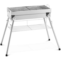 Royal Catering Holzkohlegrill klappbar 53 x 26 cm Edelstahl,
