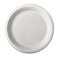 Papstar Pure Teller Zuckerrohr, ungeteilt, weiß, 87432 = 1