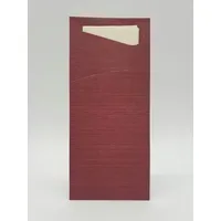Duni Bestecktasche Sacchetto® Bordeaux, 190x85 mm 100er Pck.