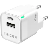 PEDEA Dual Mini Reiselader 30W USB-C PD weiß