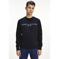Tommy Hilfiger Herren Sweatshirt Tommy Logo ohne Kapuze, Blau