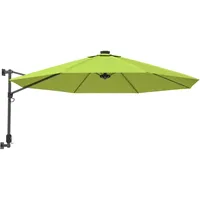 VidaXL Wand-Sonnenschirm Apfelgrün 290 cm