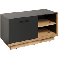 Trendteam Garderobenbank Synnax Holzoptik Grau Anthrazit