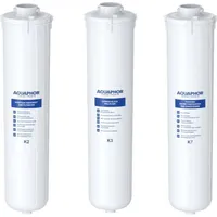 Aquaphor 208334 Crystal Ersatzkartuschen-Set K3-K2-K7, Weiß