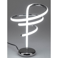 Formano LED Tischlampe Spirale aus Metall Silber