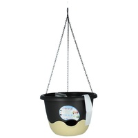 Plastia Blumenampel Mareta Ø 25 x 17 cm anthrazit/elfenbein