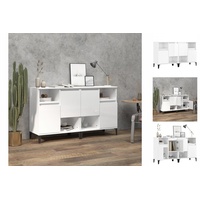 VidaXL Sideboards 2 Stk. Hochglanz-Weiß 60x35x70 cm Holzwerkstoff