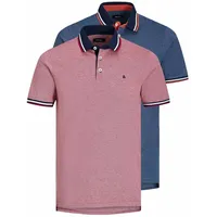 JACK & JONES Paulos 2 Units Kurzarm-poloshirt Rio Red