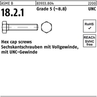 Industrial Quality Supplies ASME B 18.2.1 Sechskantschraube UNC VG