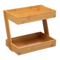 5five simply smart Küchen-Organizer aus Bambus, 2 Ablagen