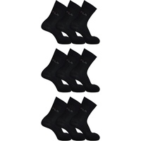 Fila Unisex Socken, Schwarz, 43-46