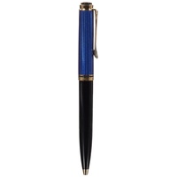 Pelikan Souverän 600, Schwarz-Blau, hochwertiger Druckkugelschreiber im Geschenk-Etui, 996926