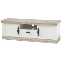 Furn.design Rovola TV-Lowboard 156 x 51 cm Weiß/Holzwerkstoff