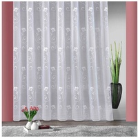 WECKBRODT Gardine »Lilly«, (1 St.), Jacquard, strukturiert, Allover,Motiv,floral,Bleiband, nach