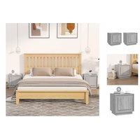VidaXL Nachttische 2 Stk. Grau Sonoma 44x35x45 cm Holzwerkstoff