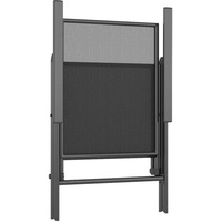 VidaXL 5-tlg. Garten-Essgruppe Anthrazit Stahl