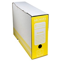Exacompta 261006H 50x Exacompta Archivschachtel Wellpappe 10cm breit für
