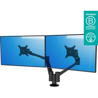DataFlex Viewlite Plus 2fach Monitor Tischhalterung, schwarz