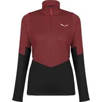 Salewa Puez Pullover Fleece Mit Halbem Reißverschluss - Syrah