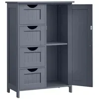 VASAGLE Schmaler Badschrank mit 4 Schubladen 30 cm x