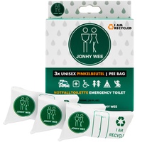 Jonhy Wee Pinkelbeutel Taschen-WC für Unterwegs 600ml 3 Stück