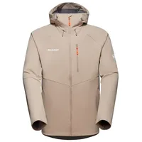 Mammut Ganzjahres-Softshelljacke Ultimate Comfort SO Hooded (winddicht) beigebraun Herren