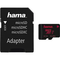 Hama R80 microSDXC 64GB Kit, UHS-I U3, Class 10
