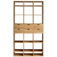 Tikamoon Kinderregal Miho 120 x 220 cm Eiche beige