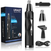 URAQT Nasenhaartrimmer, Nasen/Ohrhaarschneider Herren, Professionelle Nasenhaarentferner Ohrenhaartrimmer Schmerzfreier, zum