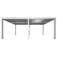 Mendler Pergola HWC-L46 3 x 6 m Grau/Weiß