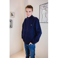 Lacoste Herren Sweatjacke mit Stehkragen - Zipper, aufgerautes Fleece,