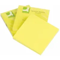 Q-Connect KF10514 Haftnotizen Haftnotizblock neon gelb