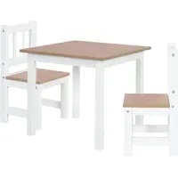 Roba Kindersitzgruppe Woody 3-tlg. Holz/MDF lackiert weiß
