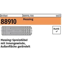 Industrial Quality Supplies Metalldübel gerändelt Messing M 10 /12