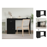 VidaXL Schreibtisch mit Schublade Schwarz 115x50x75 cm Holzwerkstoff