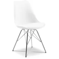 Actona 4er Set Actona Stuhl Eris Kunststoff Weiß
