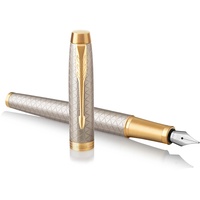 Parker IM Premium warm Silver rechte Hand, fein, Geschenkbox