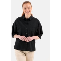 CAMEL ACTIVE Halbarm Bluse im Boxy Style Schwarz, |