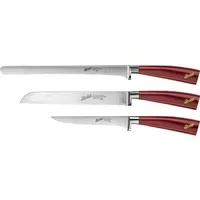 Berkel Elegance Messerset 3-tlg. 26 cm rot/silberfarben