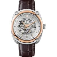 Ingersoll The Michigan Automatik Herrenuhr 45mm 5ATM - Braun/Creme